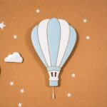 Veilleuse Murale LED Montgolfière Cappadoce en Bois Peint à la Main