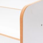 Bibliothèque Seagull 3 Niveaux Blanche - Design Scandinave Épuré pour Enfant 4-6 ans - Rangement Chambre Enfant Cozy Kids | Mobilier Organisation Bois Naturel