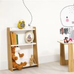 Étagère Murale Crane 3 Niveaux Bois Naturel et Blanc - Rangement Multifonction Enfant 0-6 ans - Rangement Chambre Enfant Cozy Kids | Mobilier Organisation Bois Naturel