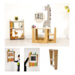 Étagère Murale Crane 3 Niveaux Bois Naturel et Blanc - Rangement Multifonction Enfant 0-6 ans - Rangement Chambre Enfant Cozy Kids | Mobilier Organisation Bois Naturel