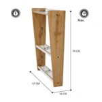 Étagère Murale Crane 3 Niveaux Bois Naturel et Blanc - Rangement Multifonction Enfant 0-6 ans - Rangement Chambre Enfant Cozy Kids | Mobilier Organisation Bois Naturel