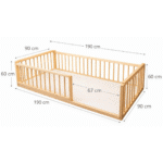 Lit en bois, Lit Montessori Évolutif