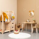 Miroir Décoratif Ours en Bois Naturel pour Chambre Enfant - Miroir Décoratif Enfant Cozy Kids | Décoration Chambre Bois Naturel