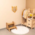 Miroir Décoratif Renard en Bois Naturel avec Détails Cannage - Miroir Décoratif Enfant Cozy Kids | Décoration Chambre Bois Naturel