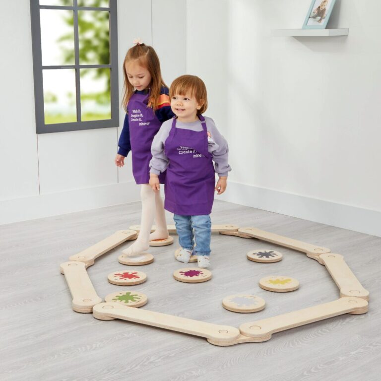 Poutre d'Équilibre Modulable en Bois Naturel – Set 6 Pièces Montessori pour Motricité 2-8 Ans - Poutre d'Équilibre Montessori Cozy Kids | Motricité et Développement 2-8 Ans