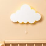 Veilleuse Étoile LED Murale Rose en Bois Naturel - Lampe Décorative Enfant - Veilleuse LED Bébé Cozy Kids | Nuage ou Ours en Bois Naturel
