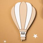 Veilleuse Murale LED Ours En Bois Peint à La Main (3) - Veilleuse LED Bébé Cozy Kids | Nuage ou Ours en Bois Naturel