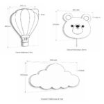 Veilleuse Murale LED Ours en Bois Peint à la Main | Design Kawaii – Image 7