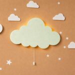 Veilleuse Nuage Personnalisée Murale LED avec Prénom | Lampe Murale Chambre Bébé et Enfant | Blanc, Gris, Beige, Bleu, Vert, Rose, Lilas