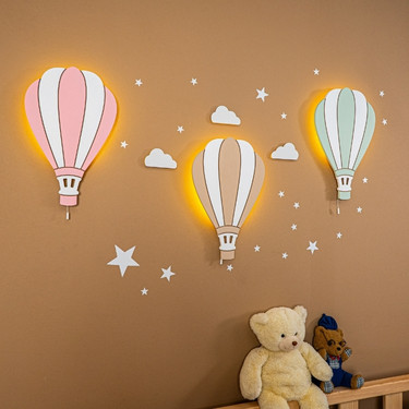 Veilleuses - Veilleuse LED Bébé Cozy Kids | Nuage ou Ours en Bois Naturel