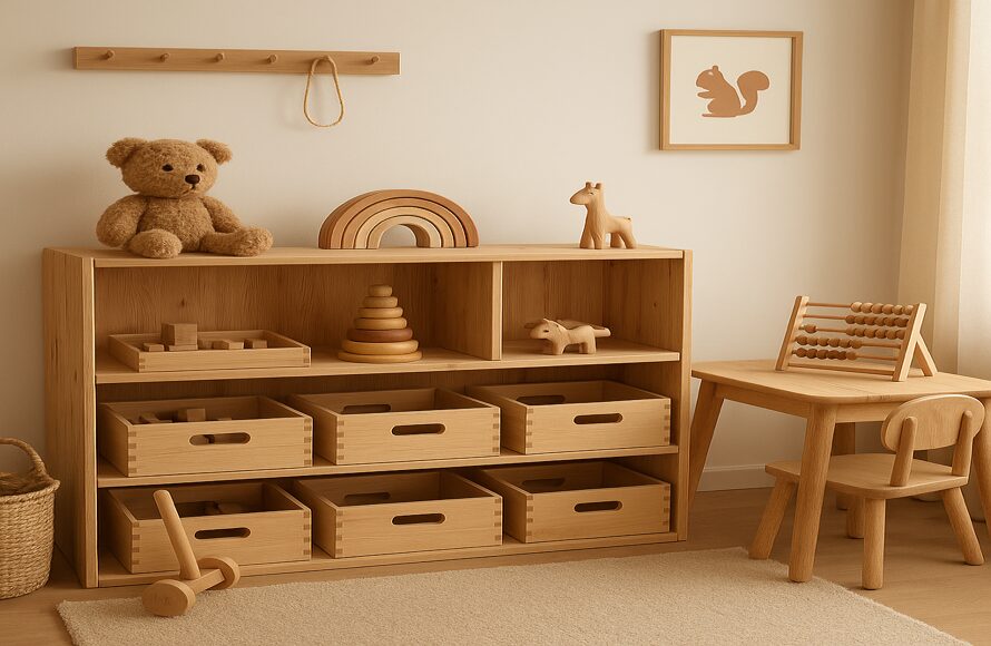 rangement jouets Montessori