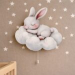 Veilleuse Murale Lapin Nuage LED | Chambre Bébé Enfant