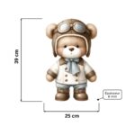 Veilleuse Murale Ours Aviateur LED | Chambre Enfant Garçon