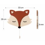 Veilleuse Murale Renard LED Bois Chambre Bébé Enfant