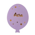 Veilleuse Ballon Personnalisée avec Prénom | Veilleuse Murale LED en Bois pour Chambre Bébé et Enfant