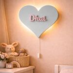 Veilleuse Murale Cœur LED Personnalisable Prénom