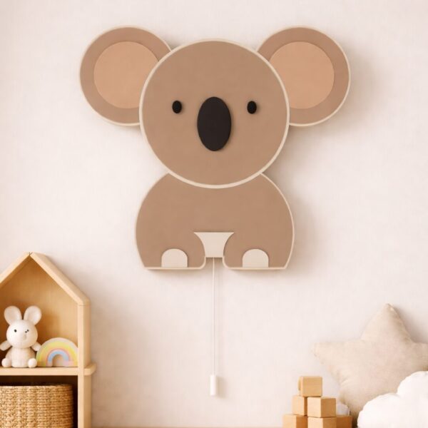 Veilleuse Koala LED Bois | Chambre Bébé Enfant Naturelle
