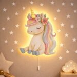 Veilleuse Murale LED Licorne Assise