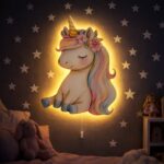 Veilleuse Murale LED Licorne Assise
