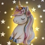 Veilleuse Murale LED Licorne Assise