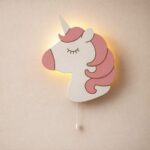 Veilleuse Murale Licorne LED Bois Multi-Couches
