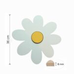 Veilleuse Murale Marguerite LED Bois | Décoration Chambre Fille