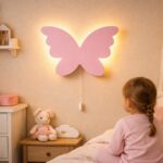 Veilleuse Murale Papillon Bois LED Silhouette | Chambre Fille