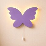 Veilleuse Murale Papillon Bois LED Silhouette | Chambre Fille