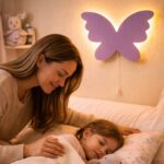 Veilleuse Murale Papillon Bois LED Silhouette | Chambre Fille