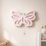 Veilleuse Murale Papillon LED — 2 Couches Bois Découpé