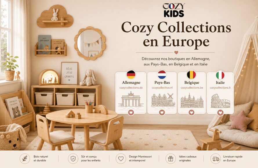 Cozy Collections Europe boutiques officielles pour chambre enfant en bois naturel